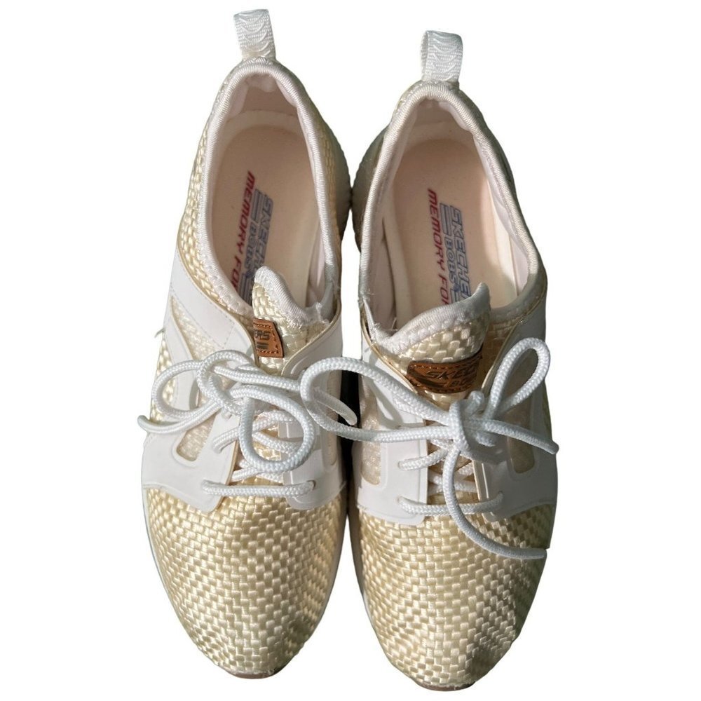 Skechers Squad Insta Cool 31365 Cream Sneakers -- 7.5